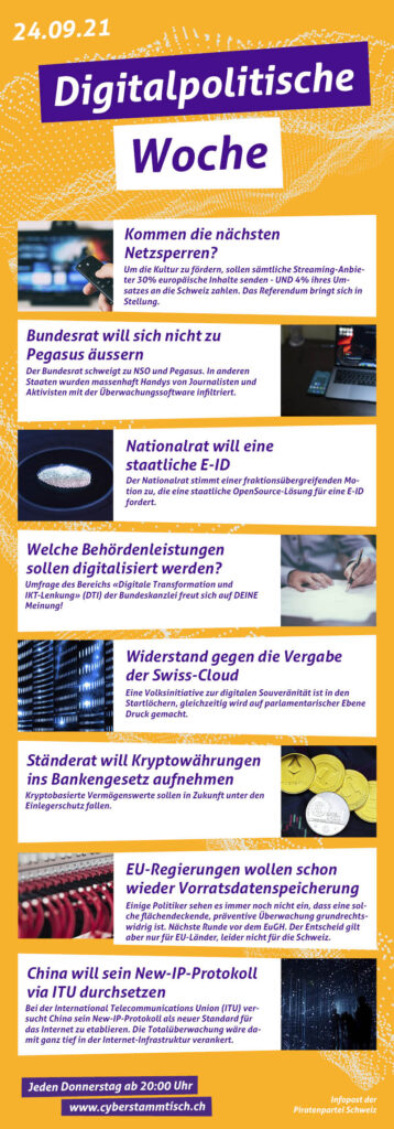Digitalpolitische Woche 38/21